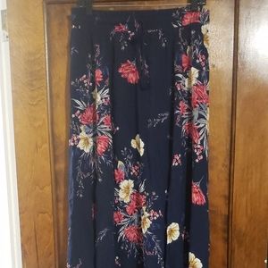 Floral maxi skirt